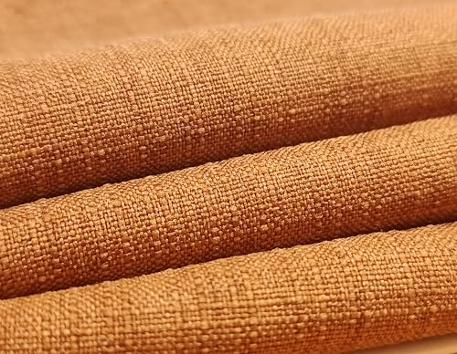 Tecido Alfaiataria Linho - 100% Poliéster - Tecido para Calça, Blazer, Bermuda, Saia, Vestido, Colete Moda Casual Chic (Caramelo, 0,50m)