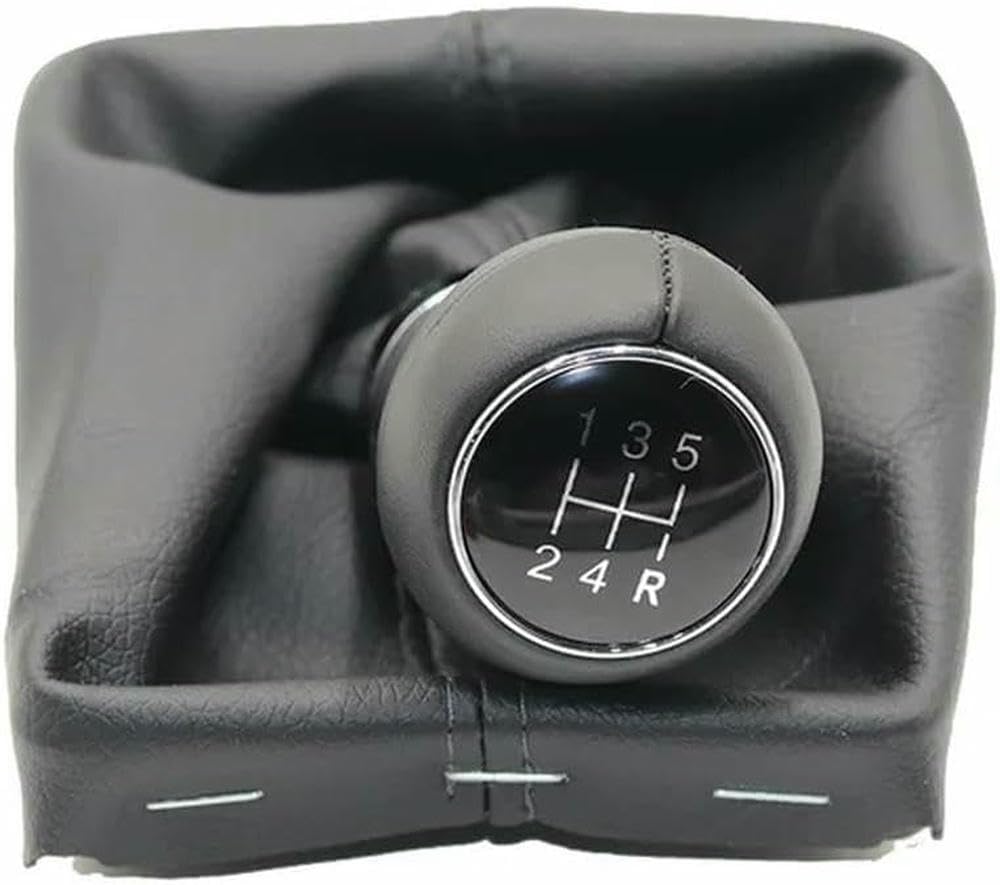 GZNBB Car Manual Gear Shift Knob Boot Cover Gaiter Lever Shifter Handle Stick, for Audi A3 S3 8P