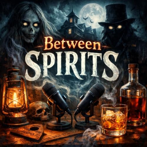 Between Spirits is a paranormal storytelling podcast with a twist of bourbon. cover art