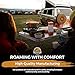 Roof Top Tent 3-Window Pop Top Car Camping Tent Durable Light Grey Canvas Compatible with VW T4 Eurovan Winnebago Camper Long Wheel Base LWB - Grey Mosquito Net, 2 Person Rooftop Tents Pop Up Camper