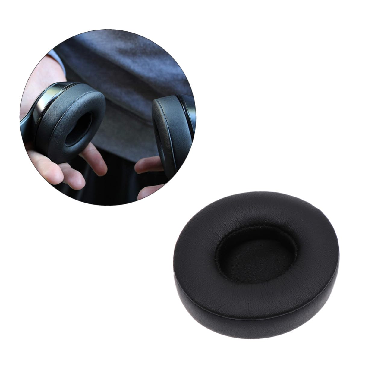 Hemobllo 6pezzi Cuscinetti Sostitutivi Per Cuffie Comfort e Isolamento Acustico Compatibile Con Nero
