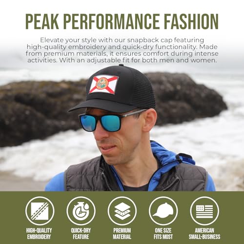 Image of International Tie State Hat for Men and Women, Adjustable Snapback Trucker Baseball Cap with Embroidered Patch