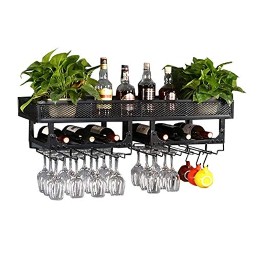Casier à vin support de rangement bouteilles et verre décoration murale