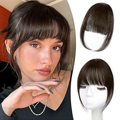 Dark Brown Wispy Bangs