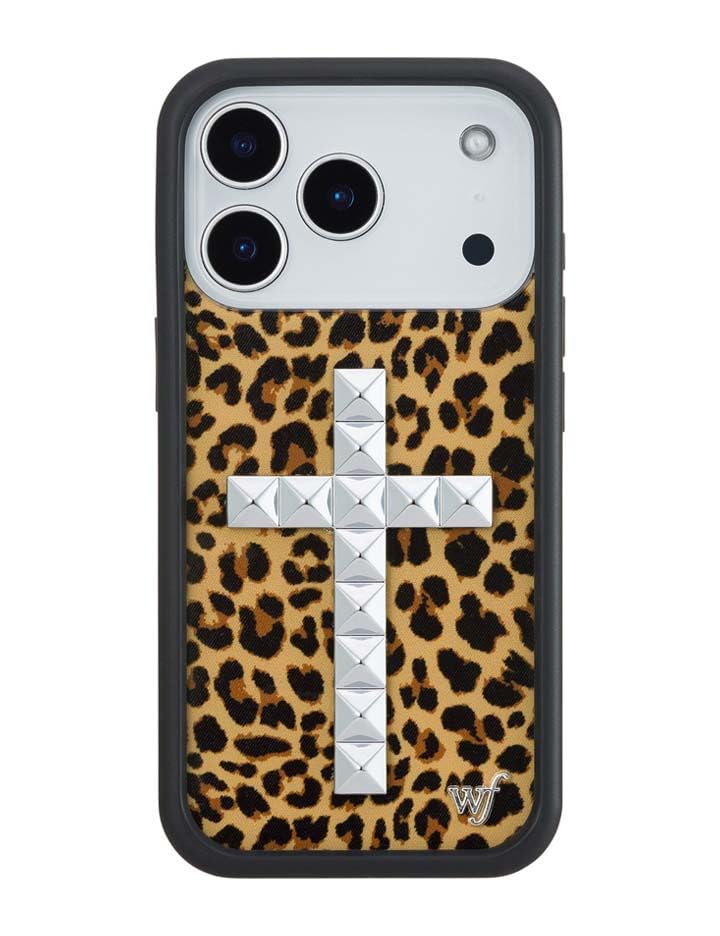 Image of Wildflower Cases - iPhone 17 Pro Compatible - Stud Cross Meow