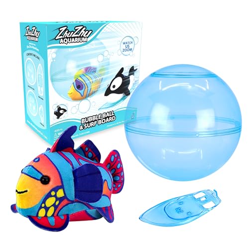 zhuzhu Aquarium Bubble Ball & Surf Board with Mandarin Fish