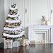 YUKL Iridescent White Christmas Tinsel Garland 49.2Feet Christmas Garland Xmas Tree Decoration Xmas Garland for Twist Hanging Ceiling Indoor Outdoor Christmas Tree Decorations