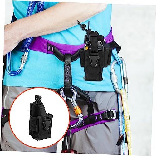 SECFOU Bolsa Para Walkie Talkie Bolsa Para Rádios Portáteis Suporte Para Braçadeiras De Couro Suport