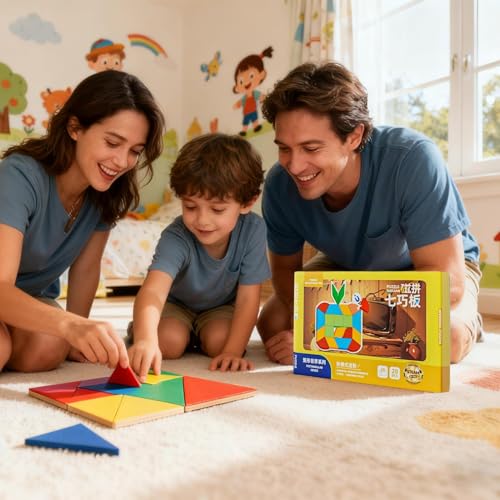 Juego de tangram para niños interactivo y educativo: rompecabezas mental para preescolares. 2