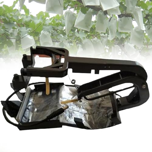 MáQuina Bolsas De PelíCula PláStica,Embolsadora EléCtrica De Manzanas,Bolsas De ProteccióN De Frutas, Incluye10000 Bolsas De PelíCula Para Granadas,Kiwis,Peras,Limones Y Manzanas De MáS De 1,5 Cm