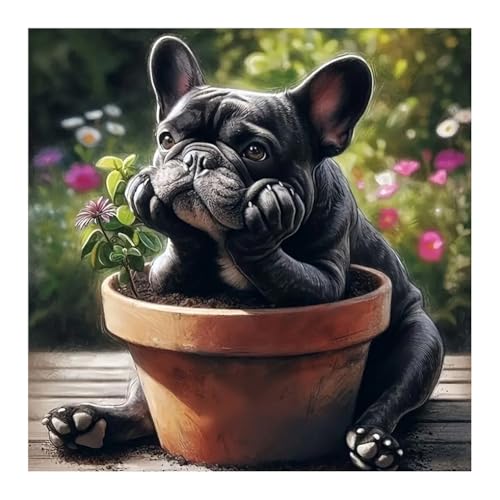 Domnpes French Bulldog 5D DIY Diamond Painting for Adults Decorations Gifts