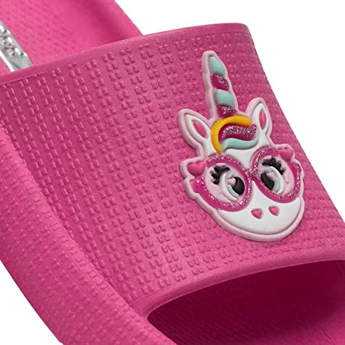 Chinelo Slide Nuvem Infantil Menina Sandália Unicórnio 12.57 (27/28, Rosa Pink)
