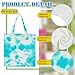 Silkfly 10 Pcs Cotton Tote Bags for Tie Dying Tie Dye Kit Items Things to Tie Dye Bag for Large Groups Tie Dye Party Project