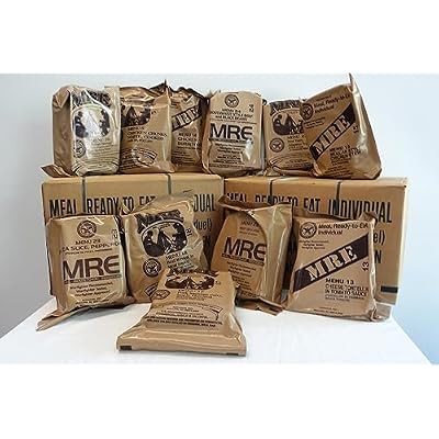 Food Dude 82nd Military MRE Surplus - 2025 Inspection - US MRE Meals Ready to Eat Military with Heater Packs - 4 Pack of Meals Bulk w/ 1250 Calories per - 4 Food Packs