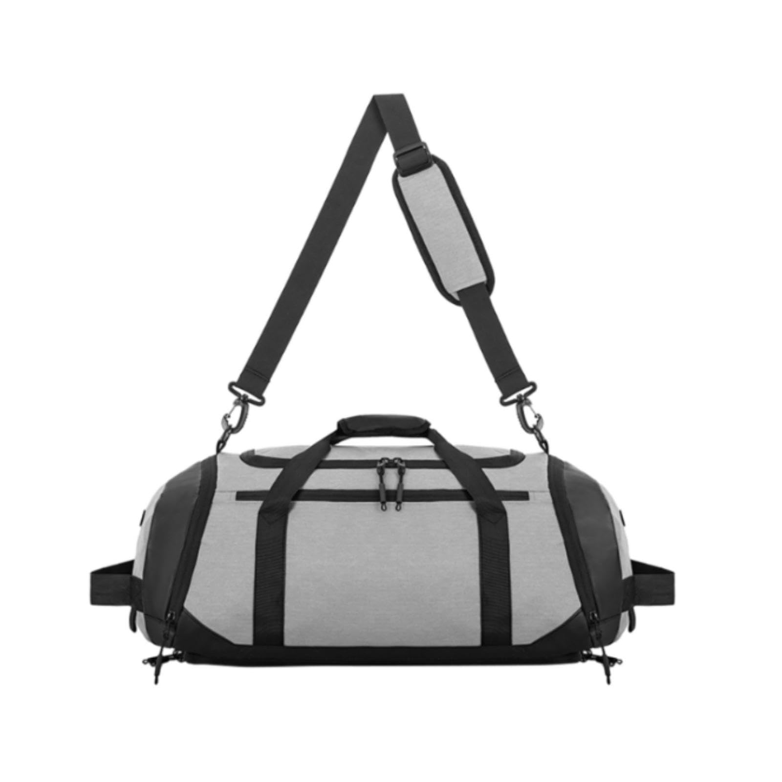 Overnight Bag Waterproof Sports Gym Bag for Outdoor Indoor Dancing Men Women Gray-image-0