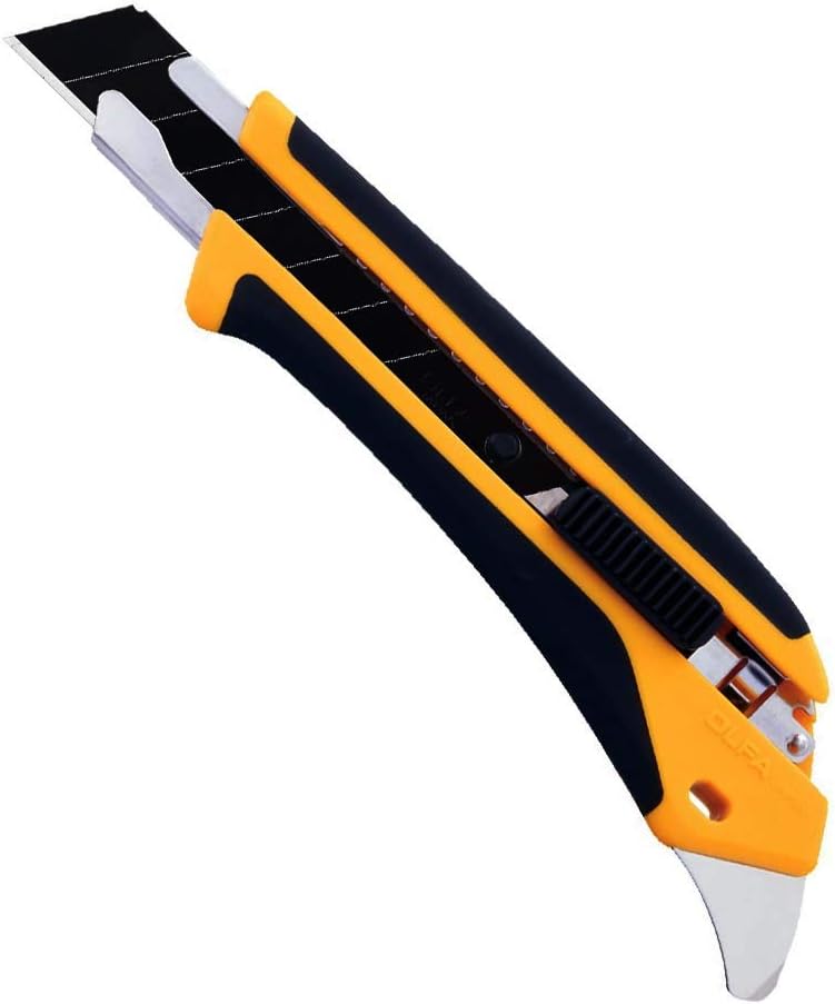 OLFA 1072198 LA-X 18mm Fiberglass Rubber Grip Heavy-Duty Utility Knife(New Version)