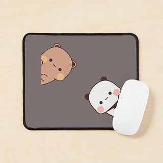 CRAFT MANIACS Bubu Dudu Grey Collage Printed Graphic Mouse Pad for Lovers of Cute Things | Non Slip & Anti-Microbial Surfa... Price In India