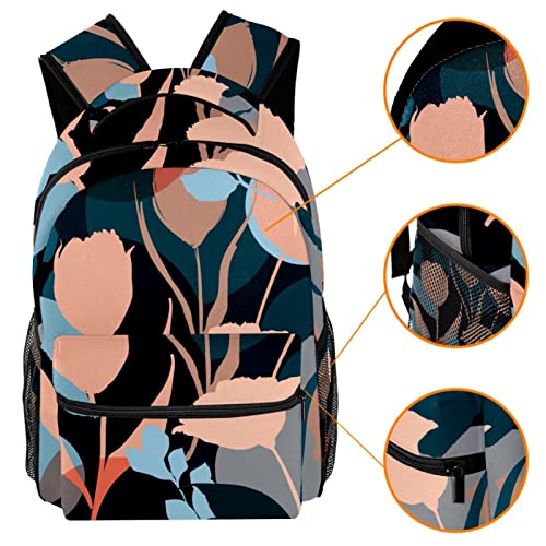 Sac à dos décontracté femme silhouette colorée grand format