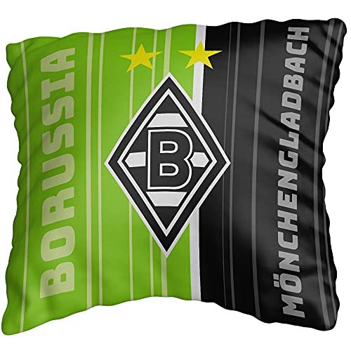 Borussia Mönchengladbach - Cojín reversible (40 x 40 cm, diseño de los potrosos)