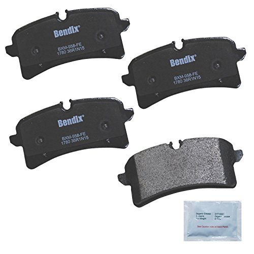 Image of Bendix Priority1 CFM1780 Semi-Metallic Rear Brake Pads for Porsche Macan 2018-2016