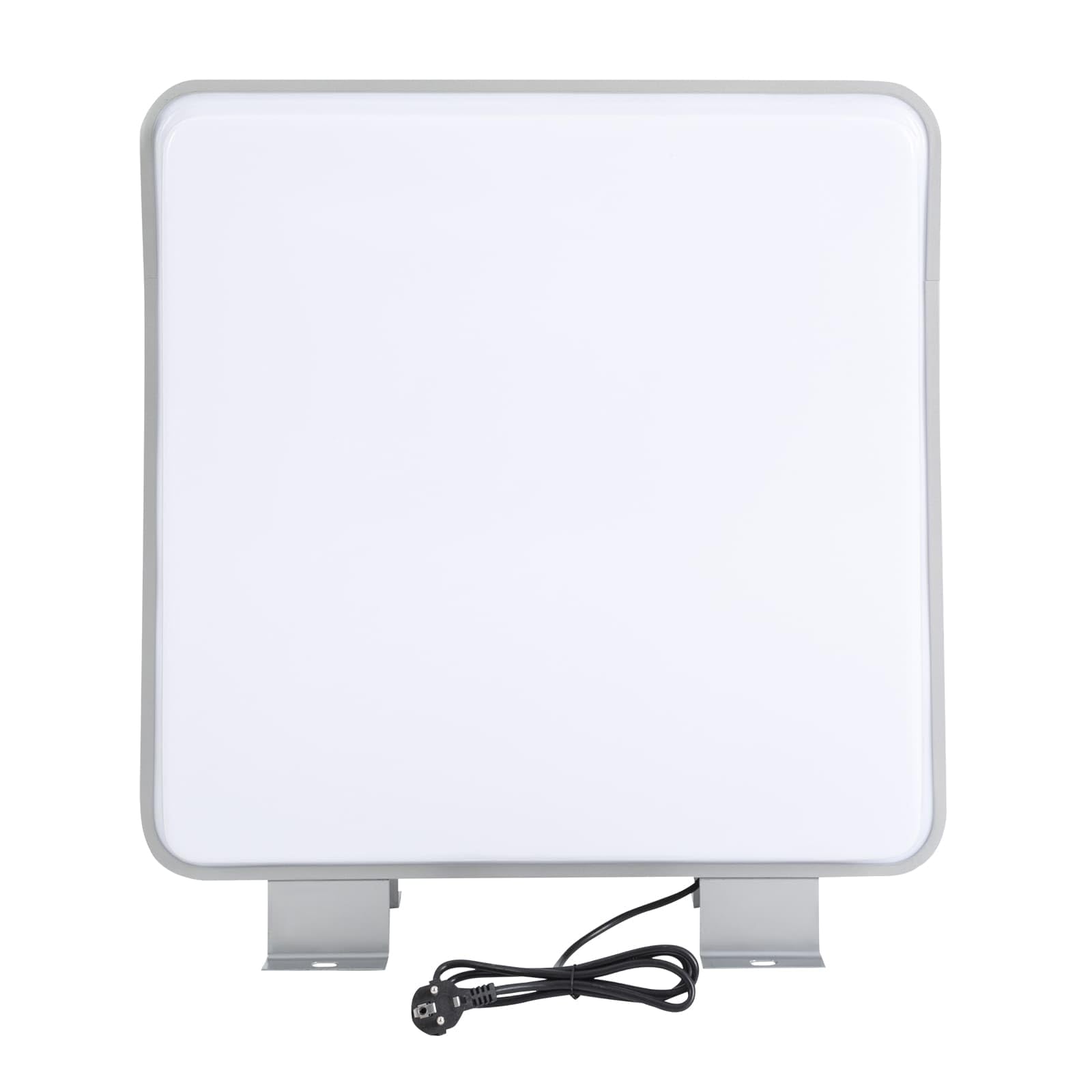 Panel publicitario luminoso LED, caja de luz LED cuadrada doble cara, 60 cm, IP65, aleación de aluminio y acrílico, para restaurantes, tiendas y peluquerías