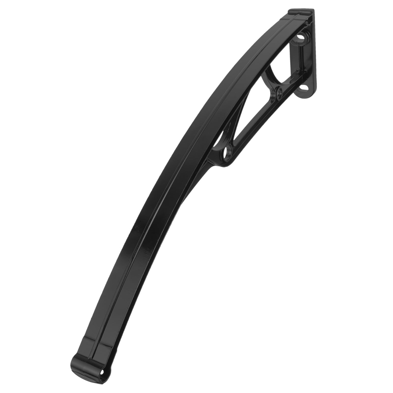 Soporte de toldo para patio exterior: estructura de aluminio negro resistente a lluvia y sol