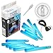 KNIXS FGS11486 Set di luci chimiche Premium potenti fluorescenti, con speciale gancio e nastro di fissaggio, robuste, luce intensa e duratura, blu, 15 x 1,5 cm