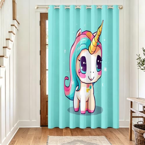 Rideau thermique licorne pour décorer la chambre de bébé - 3