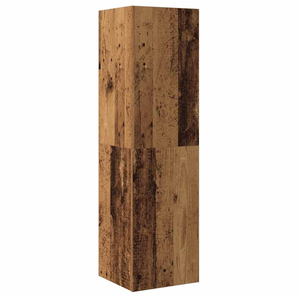 Mueble de TV colgante de aglomerado, 30 x 110 cm, moderno, montado en la pared, con gran espacio de almacenamiento, puerta montada a la izquierda o a la derecha.