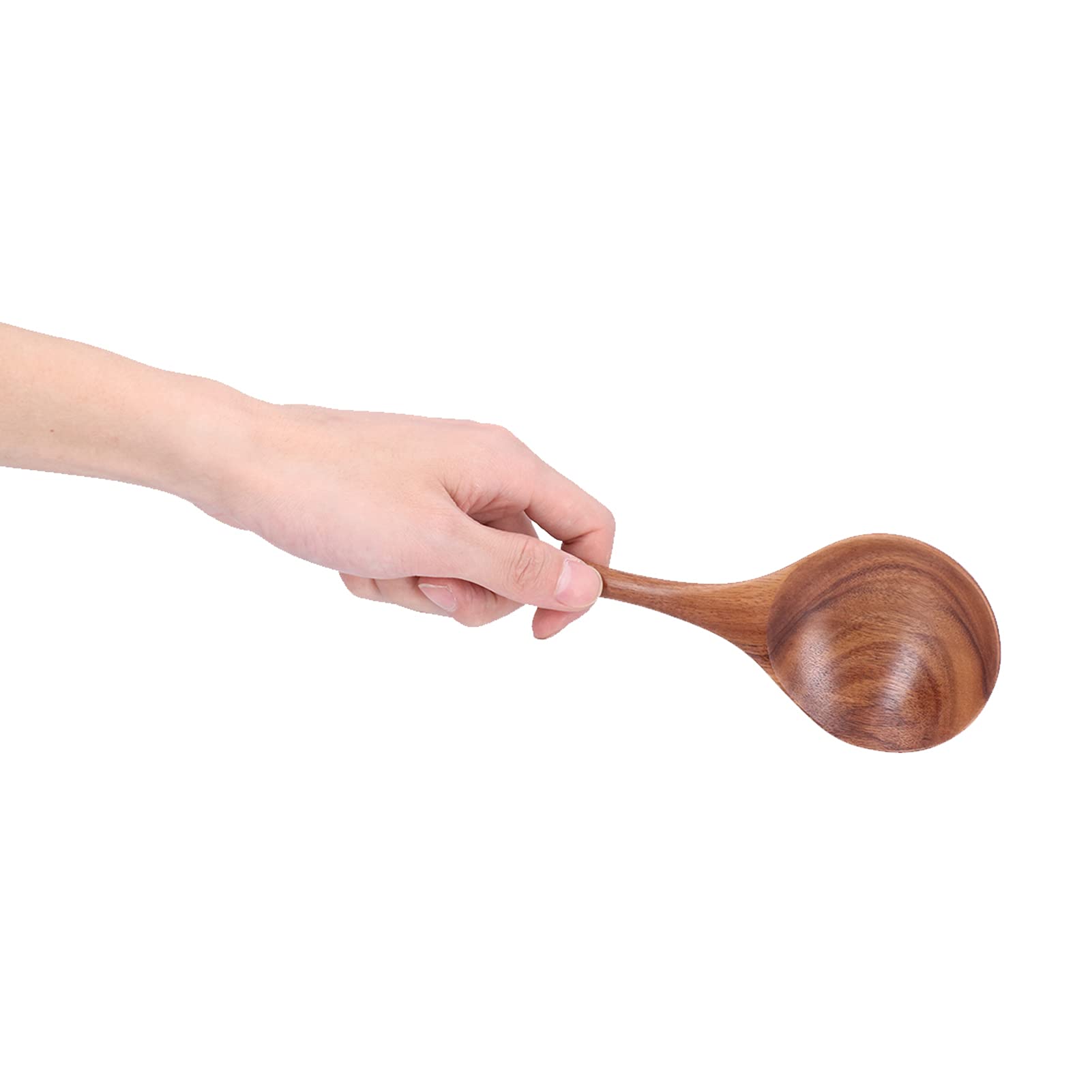 Generic Set di Cucchiai da con Manico Lungo per Uso Domestico, Utensili in Legno Durevoli, Kit di Utensili da da 7 Pezzi