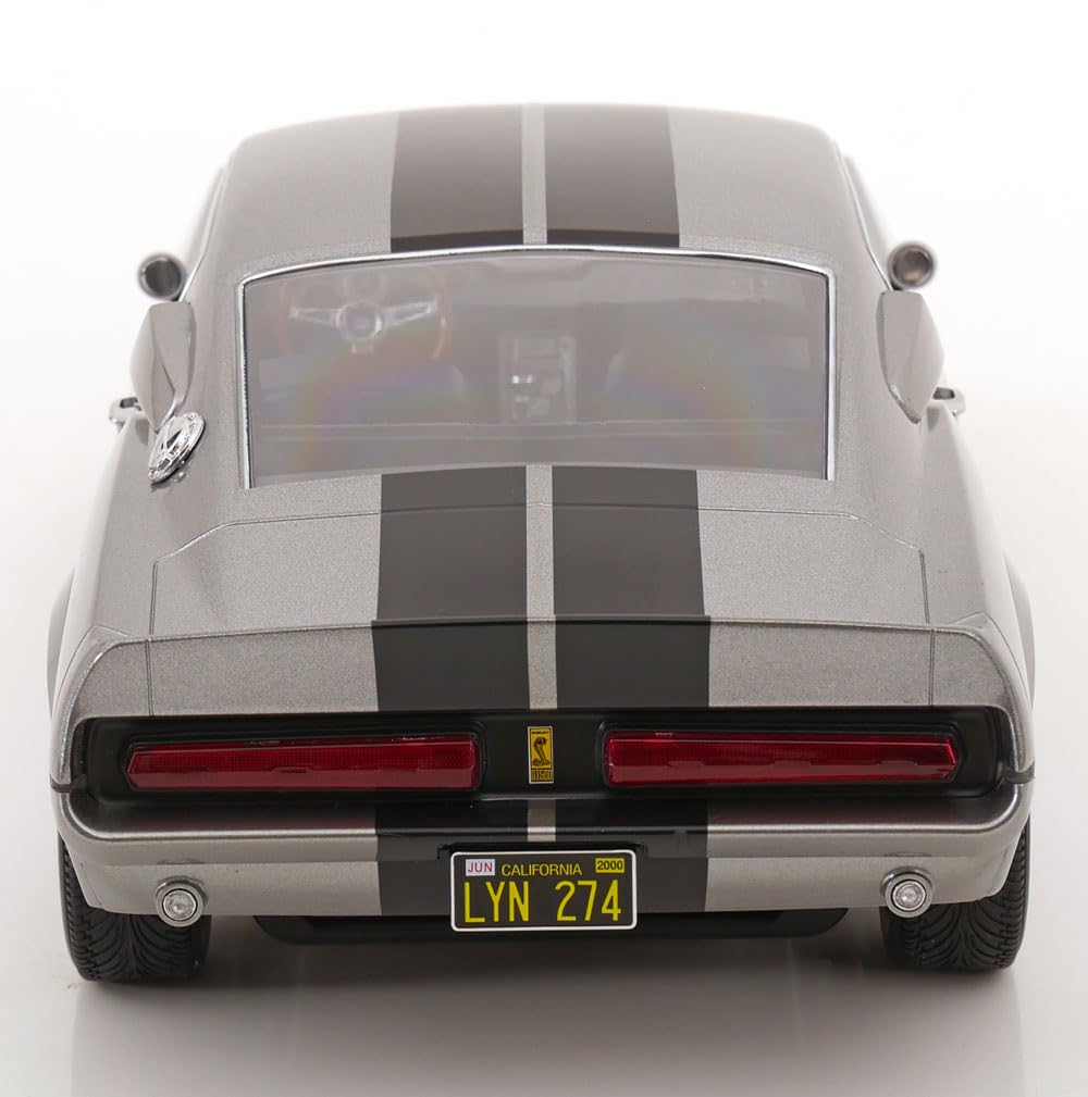 KK-Scale KKDC120171 Mustang Shelby GT500 Eleanor 1967 Grey Metallic & Black Gone In 60 Seconds Look-A-Like - maßstab 1/12 - Modellauto