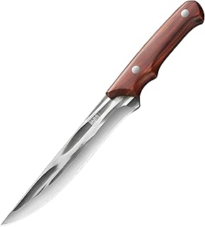 [Bebemax]【プロ仕様】骨抜き包丁 解体用肉切り包丁 和風鍛造 安全カバー付き 14.5cm刃長 食品衛生法適合 人間工学 BBQシーズン/正月料理用 業務用家庭用両対応 畜産解体道具 骨抜きナイフ