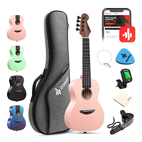 Donner DUC-230D U-Starter Ukulélé 23″ - Les Beatles, Paul McCartney, John Lennon, RIngo Starr, George Harrison Donner DUC-230D U-Starter Ukulélé 23"