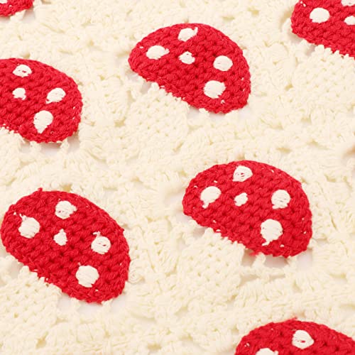 Image of DRESHOW Floral Crochet Hair Bandana Tie Knotted Headscarf Vintage Headband Knitted Head Kerchief for Women Girls