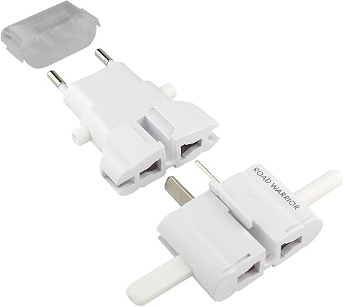 ROAD WARRIOR Adaptador de enchufe de viaje en todo el mundo EuropaReino UnidoAustraliaEstados UnidosIndiaBrasilChina no convierte voltaje RW101WH