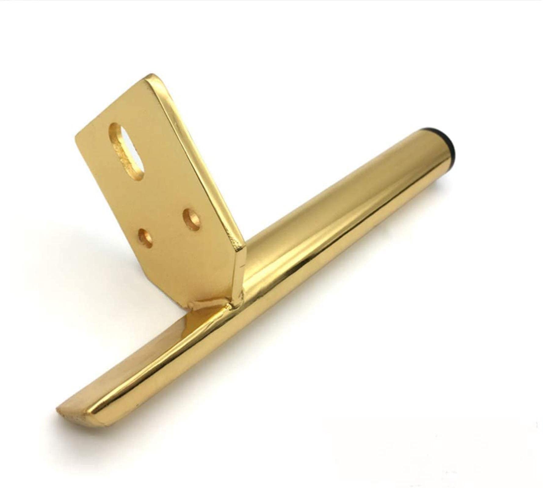 4X metalowe nogi stołowe, żelazne nogi do mebli, nogi zamienne, stopy sofy, nogi do szafek, nogi do szafek łazienkowych, nogi do stolika kawowego, stabilne i/złote/18 cm/7,1 cala