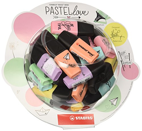 STABILO BOSS MINI Pastellove surligneur pour réviser les examens et colorer vos fiches de cours