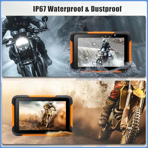 Image of Car Stereo for Motorcycle, 5 Inch IPS Touchscreen, CarPlay & Android Auto | Universal Motorbike, Wireless CarPlay & Android Auto, GPS Navigation Dual Bluetooth, Waterproof & Dustproof IP67