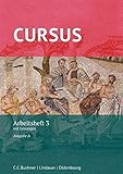  Cursus - Ausgabe A, Latein als 2. Fremdsprache: Arbeitsheft 3 mit Lösungen