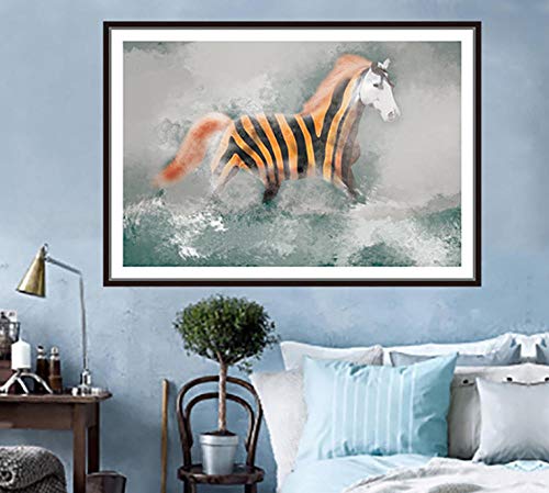 Decoración moderna sin taladro con cuadro nórdico de rinoceronte 4