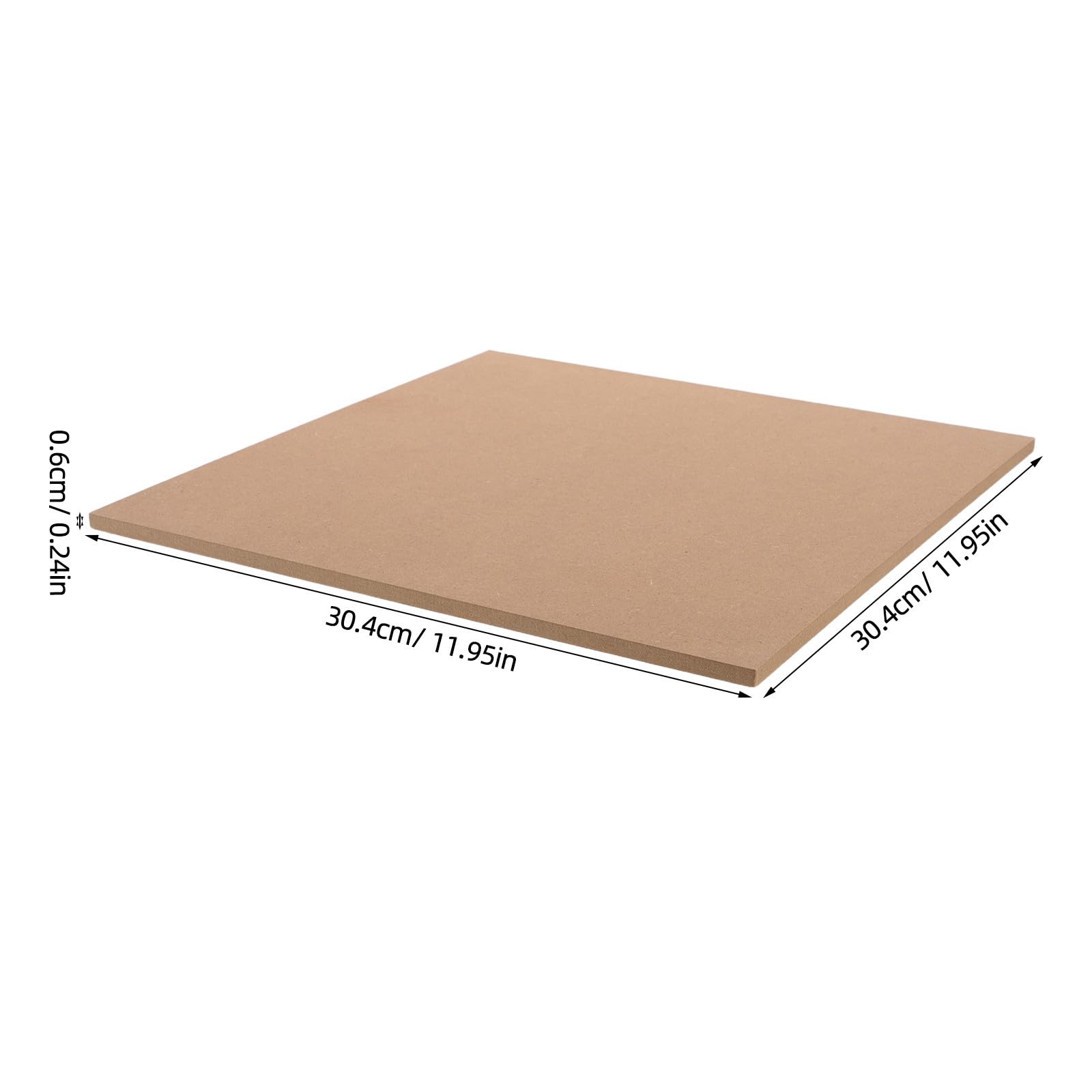4 Stück Quadratische MDF Platten zum Malen und Basteln 30,4 CM