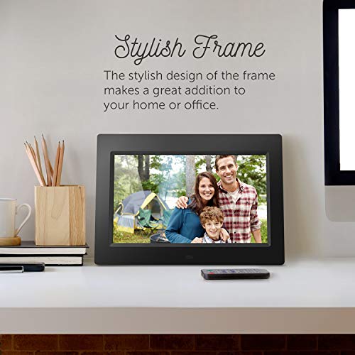 Aluratek 10" LCD Digital Photo Frame w/4GB Built-In Mem & USB SD/SDHC Support (ADMPF310F) Black by Aluratek - Image 2