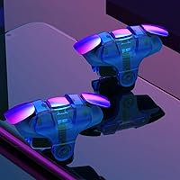 Vista 6 de Newseego for Mobile Game Controller Trigger, [Upgraded Version] Mobile Controllers Colorful Trigger Sensitive Shoot and Aim Button for Rules of Azul