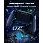 VOYEE Switch Controller, LED Star Wireless Pro Controllers Compatible with Lite/OLED, Multi-Platform Windows PC with 9 Colors Colorful RGB Lights/Programmable/Vibration/Turbo/Wakeup - Image 4