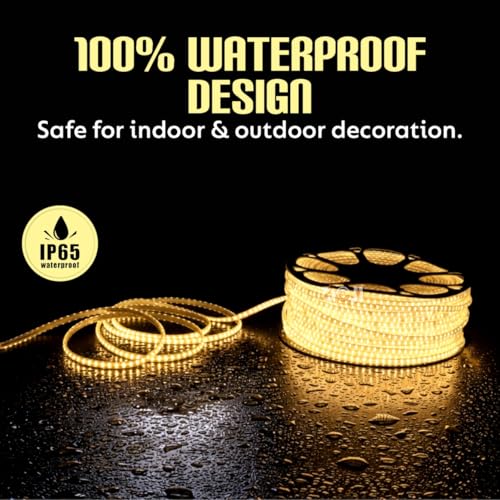 Image of DOJI 2835 Strip Lights for Home Decoration | 120 led per Meter led Strip Light | Rope Lights for Ceiling | Decoration Lights for Diwali, Christmas, Home, False Ceiling (Warmwhite, 30 Meter)