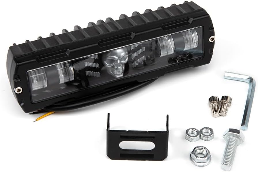 6-Inch Off-Road Vehicle Modified Led External Warning Light Motorcycle Universal High-Brightness Flashing Spotlight Work Light For Trucks Atv Utv Boats(Style A)