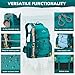 Maelstrom Hiking Backpack,40L Waterproof Camping Backpack,Men Women Packable Hiking Daypack with Rain Cover,Lightweight Travel Backpack-Green
