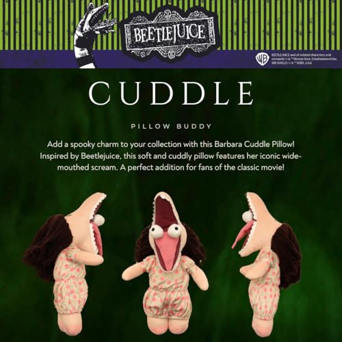 Franco Collectibles Beetlejuice Barbara Maitland Bedding Almofada decorativa de pelúcia super macia,