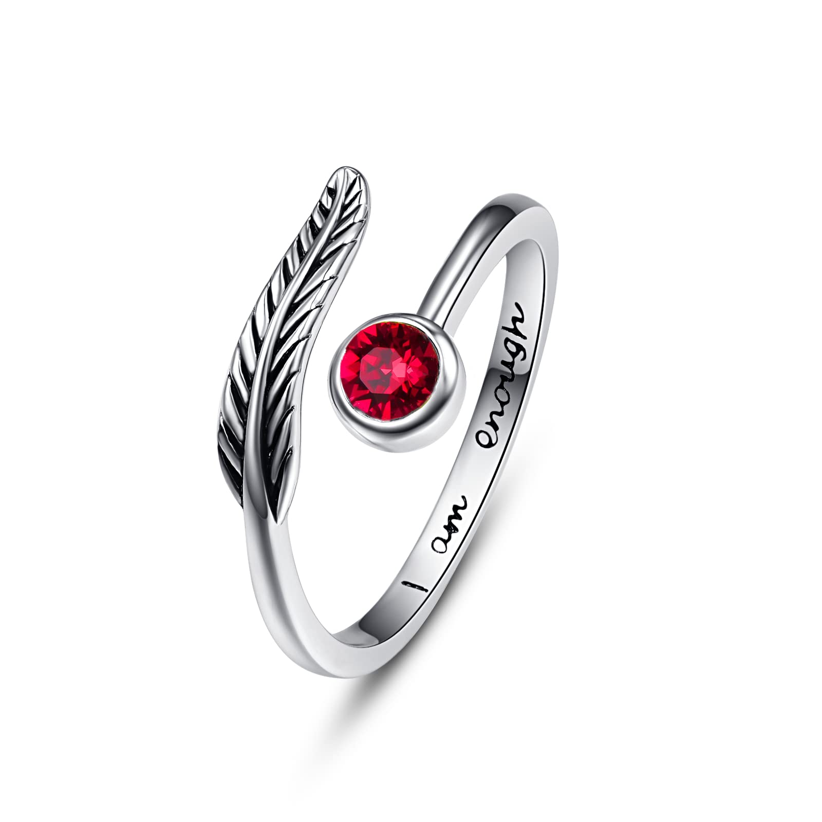 PRAYMOS Valentinstags geschenk 925 Silber Mondstein Ring für