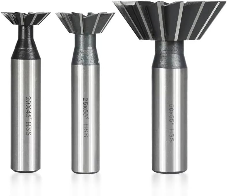 HSS Dovetail Milling Cutter Straight Shank HSS End Mill CNC Router Bit HSS Dovetail Cutter End Mill,40x60